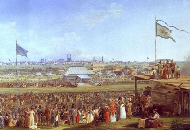 Paardenraces in München in 1823