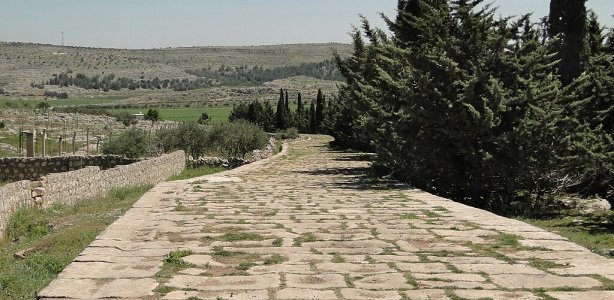 Romeinse weg in Syrie