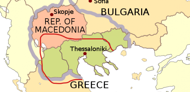 Kaart Macedonië