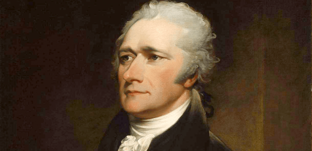 Portret van Alexander Hamilton