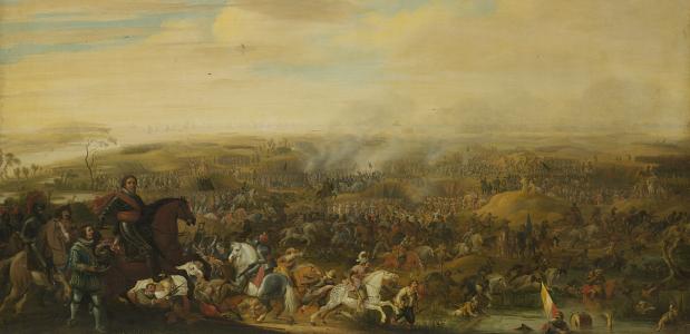 Prins Maurits bij de Slag bij Nieuwpoort, 2 juli 1600. Pauwels van Hillegaert, cia 1632 – 1640
