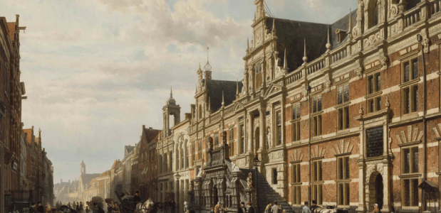 Brand in stadhuis Leiden