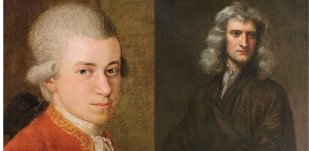 Bronnen zie onderaan Mozart en Newton