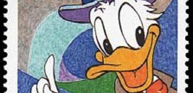 Donald Duck postzegel Walt Disney