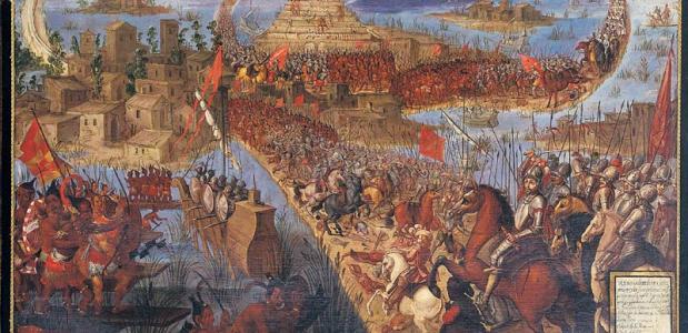 De verovering van Tenochtitlan in 1521