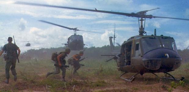 Helikopters in Vietnam.