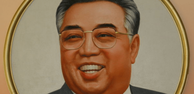 Kim Il-Sung stichter van Noord-Korea