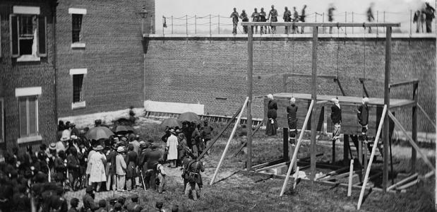 Executie van samenzweerders tegen Lincoln