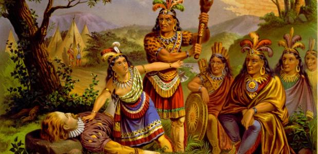 John Smith en Pocahontas