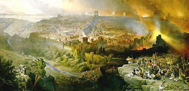 Belegering en verwoesting van Jeruzalem (David Roberts, 1850)