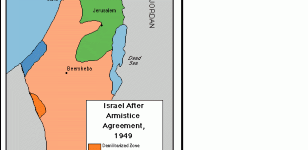 Grenzen van Israël vanaf de onafhankelijkheidsverklaring in 1948  IsGeschiedenis