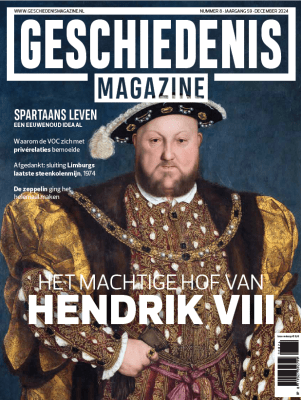 cover van geschiedenis magazine 8 van 2024 met Henfry VIII