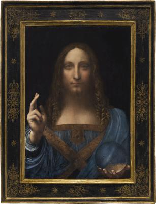 Portret Da Vinci met schele ogen