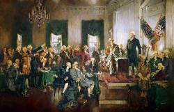 Tekenen van Amerikaanse grondwet