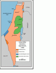 Israel palestina kaart