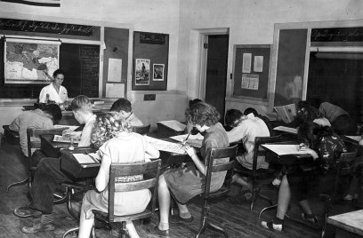 Amerikaans klaslokaal 1960