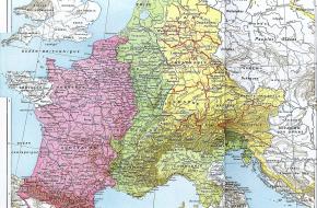 Karolingische Rijk 843 Verdun