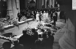 Begrafenis van prinses Wilhelmina in de Nieuwe Kerk in Delft