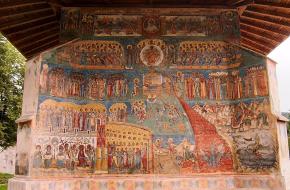 Laatste oordeel muurschildering middeleeuwen