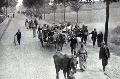 Belgische vluchtelingen in 1914