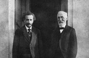 Hendrik Lorentz en Albert Einstein