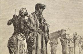Ibn Battuta in Egypte, laat 19e-eeuwse prent. (Wikimedia Commons)