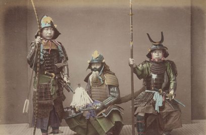 Bron: Kusakabe Kimbei, The Getty, via Public Domain Image Archive Samoerai