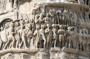 Marcherende Romeinse legionairs