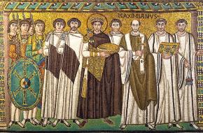 Middeleeuws schilderij van Maximian van Ravenna door Roger Culos, CC BY-SA 3.0 via Wikimedia Commons