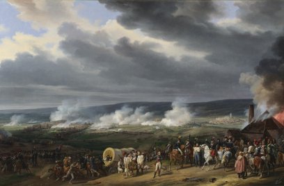 Slag bij Jemappes. Een schilderij van Henry Scheffer uit 1834. Bron: Wikimedia Commons.