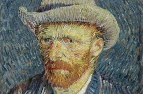 Een zelfportret van Vincent van Gogh.