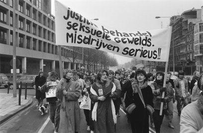 Vrouwen demonstreren tegen geweld 