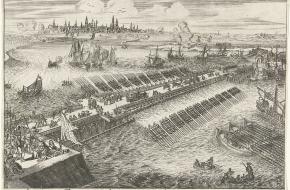 Parma's brug tijdens het beleg van Antwerpen