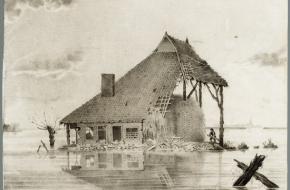 Overstroming Workumer Nieuwland 1825