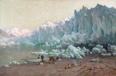 Thomas Hill, 1888.  Muir Glacier, Alaska - via commons.wikimedia.org