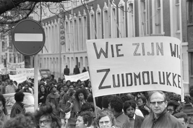 Molukse betoging in Den Haag 1970