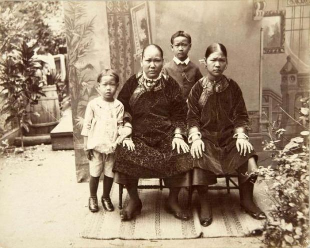 Chinese migrantenfamilie in Suriname