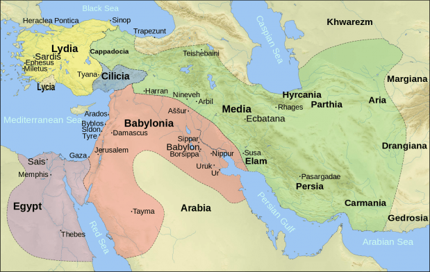 Het Babylonische Rijk in de 6e eeuw v.Chr.