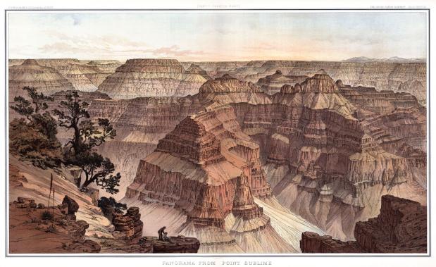 Illustratie van de Grand Canyon door William Henry Holmes