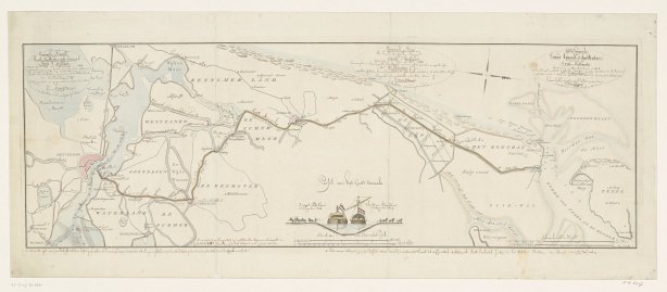 kaart van het Noordhollandsch kanaal