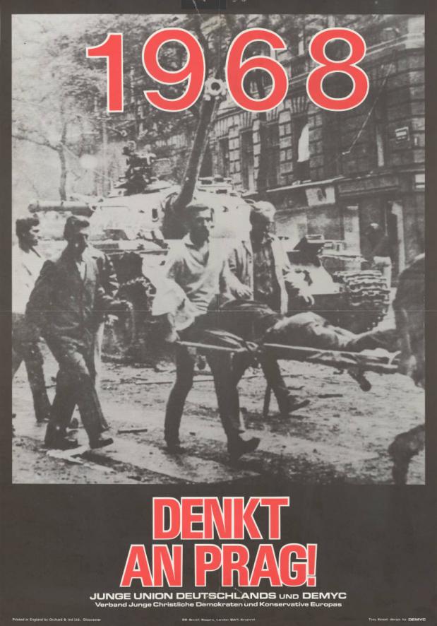 Poster voor de Praagse Lente van de Junge Union Deutschland