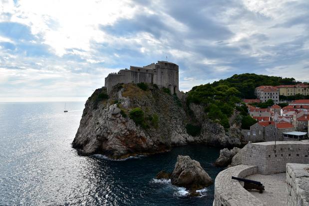 Het Fort Lovrijenac in Dubrovnik, Kroatië.