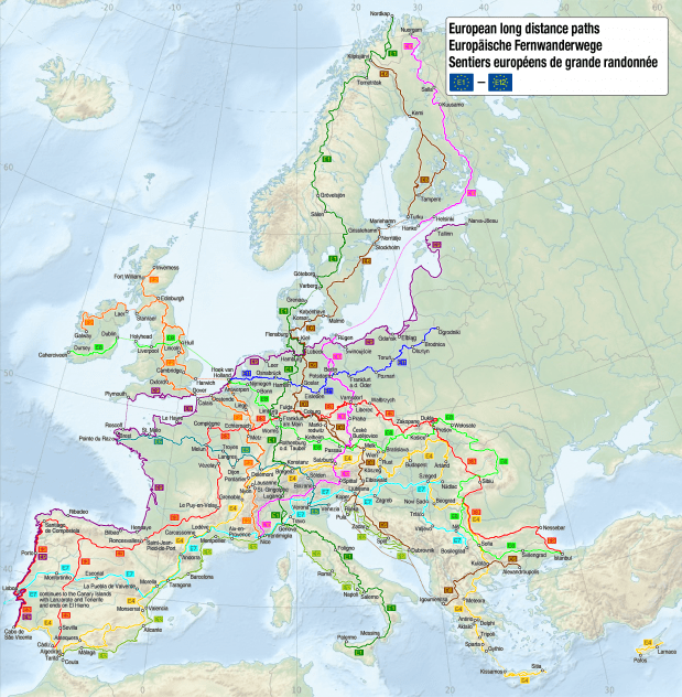 Wandelroutes Europa