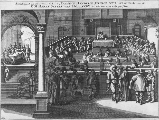 Frederik Hendrik legt de eed af als stadhouder in 1625