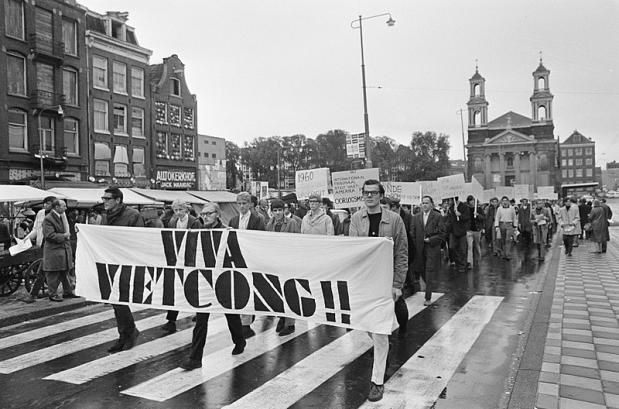 Demonstratie Vietnam Nederland