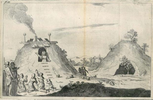 Witte wieven in grafheuvels, Gerrit van Goedesbergh, 1660 (Wikimedia Commons)