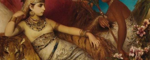 Cleopatra geschilderd door Heinrich Faust, 1876.