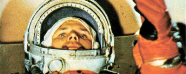 Joeri Gagarin als eerste mens in de ruimte NASA 