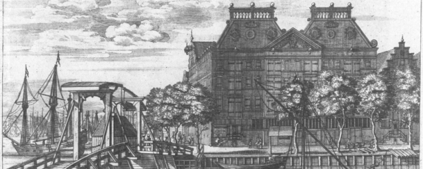 Het West-Indische pakhuis in Rapenbrug, te Amsterdam in 1642