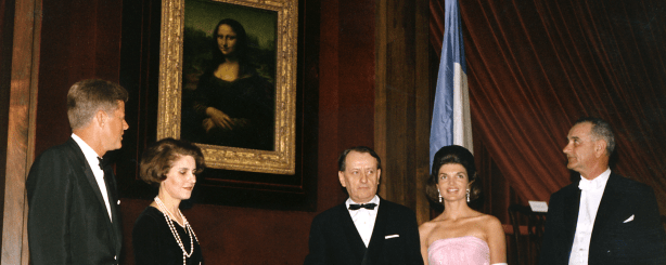 Mona Lisa met de president en first lady
